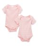 620281040610 / 2-Pack Bodysuit 100% Cotton - PINK