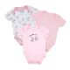 Pink 3-Pack Bodysuit: Bunnies