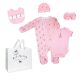 5-Piece Soft pink Ballerina  Set 100% Cotton