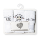 Precious Moments 3-pack 100% cotton embroidered wash cloths - Giraffe
9