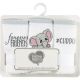 Precious Moments 3-pack 100% cotton embroidered wash cloths - Elephant
9
