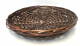 Round stained willow & chipwood tray 12