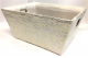 Rectangular Off White with glitter basket with matching fabric liner 11