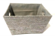 Rectangular Grey with glitter basket with matching fabric liner 13
