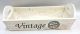 White wash vintage wood tray 13”x6”x4”H 