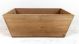 Rectangular tapered wood container  11