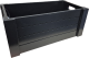 Black crate 14”X8”X6”H