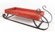 CBX796SL - Red wooden sleigh with iron base 15.5