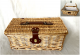 Picnic basket with lid - Fabric lined 18