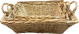 Largest piece in a Set of 3 Rectangular willow baskets with handles
L:20
