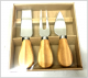 Set of 3 cheese knife / spreader set.
3 piece set