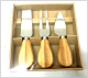 Set of 3 cheese knife / spreader set.