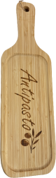 Bamboo cutting board with 