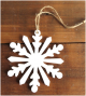 White hanging wood Snowflake 5