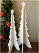 <p>Set of 2 White tree with star top 20