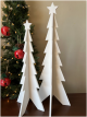 <p>Set of 2 White tree with star top 20