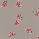 CEL2 - Candy Cane Red Bow Printed Cellophane roll on clear 4
