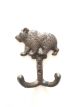 CIR1003BR - Cast iron bear dual hook