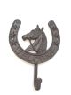 CIR1004HR - Cast iron Horseshoe welcome hanger
