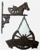 CIR938HW - Cast Iron Horse head w/hanging welcome