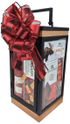 Black glass, metal and wood Lantern gift basket kit.  All you need to make 12 Gift Lanterns