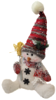 Fabric Sitting snowman Wholesale gourmet food supplies Toronto