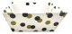 CMT907WHD - Small Market tray - WHITE WITH BLACK & GOLD DOTS