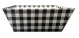 CMT959BW - Large Market tray - BLACK & WHITE CHECKERED