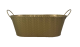 Oval metal container 