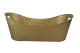 Large gold metal container 25