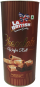 La British chocolate wafer rolls 200 gr., 24/cs