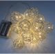 LT20MBL - 20 warm white LED light garland - METAL BALLS, app