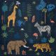 Lunch napkin - Exotic Animals 6.5
