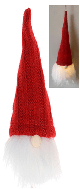 LED Hanging gnome ornament - Red approx 3