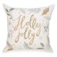 White cushion with embroidered 