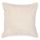 Beige faux fur herringbone style cushion 17