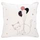 Cat with embossed Balloons Cushion 15