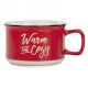 Red ceramic latté bowl/mug - warm & cozy  5