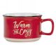 775093388761 - Red ceramic latté bowl/mug - warm & cozy  5
