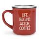 Ceramic Mug - Life begins after coffee