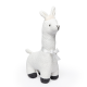 100% Cotton exterior cable knit Llama - IVORY