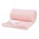 Pink faux fur throw with gold dots approx 50