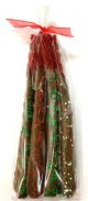 Pack of 4 Milk Chocolate dipped strawberry twizzles with sprinkles 24/cs