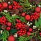 Lunch Napkins - Berries, pine & greens 6.5