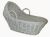 Baby Basket, white willow baby bassinet basket great for baby gift basket
18