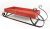 Red wooden sleigh with iron base 15.5