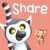 Baby book - Share, Life is nicer when we share
Padded book 8