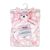 Activities fleece blanket & Nunu Set - Pink Bunny