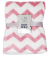 Coral fleece blanket Zigzag pattern - PINK