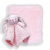 Ridged Plush Blanket with Nunu: Pink Bunny
100% Polyester
Toy Sits 8